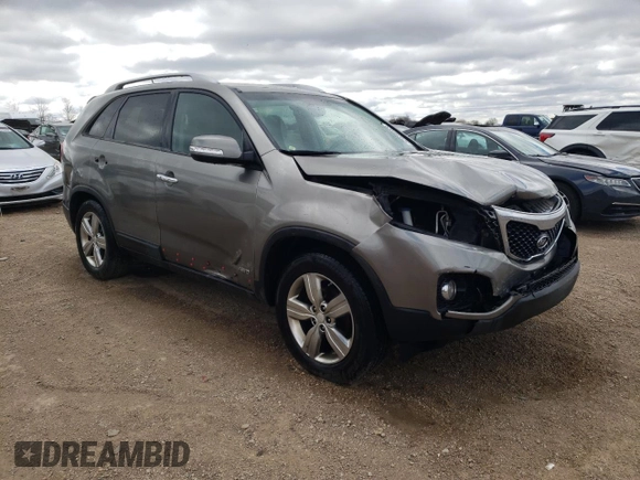 2013 Kia Sorento EX with VIN 5XYKUDA22DG370208, listed as a Copart auction lot 52539585 with 265,133 mi miles and Salvage title. Bid and sale history available at DreamBid. Image 4.