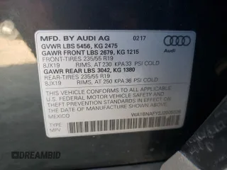 2018 Audi Q5 Premium Plus with VIN WA1BNAFY2J2005326, listed as a Copart auction lot 39950623 with 81,979 mi miles. Bid and sale history available at carsss.com. Image 13.
