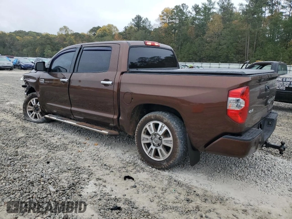 2015 Toyota Tundra 4WD Truck Platinum with VIN 5TFAW5F13FX417113, listed as a Copart auction lot 79666074 with 140,520 mi miles and Salvage Title. Bid and sale history available at carsss.com. Image 2.