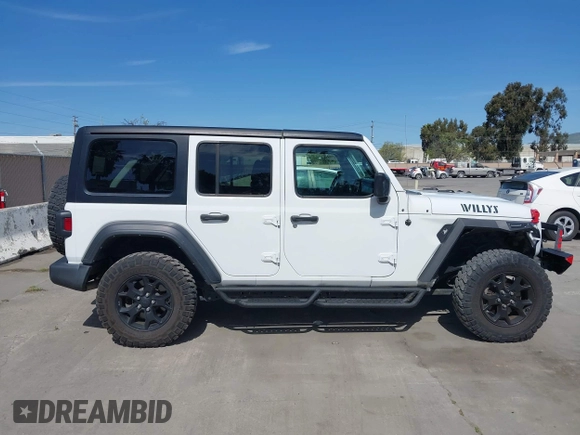 2022 Jeep Wrangler Unlimited Sport S with VIN 1C4HJXDG7NW144634, listed as a IAAI auction lot 41975242 with 29,336 mi miles. Bid and sale history available at carsss.com. Image 13.