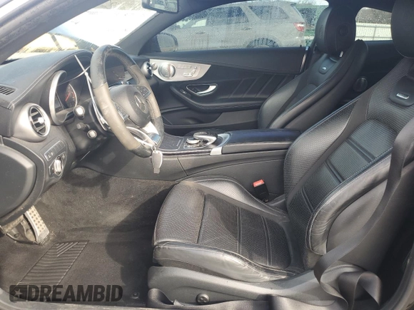 2017 Mercedes-Benz C 63 S AMG with VIN WDDWJ8HB9HF458856, listed as a Copart auction lot 50197615 with 48,293 mi miles and Salvage Title. Bid and sale history available at carsss.com. Image 7.