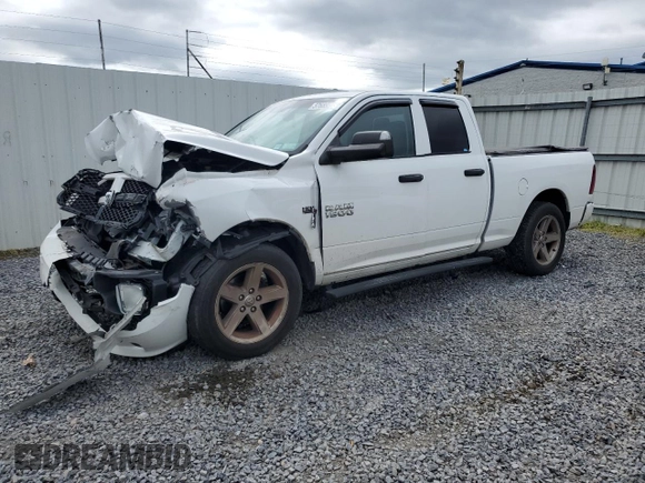 2016 Ram 1500 Express with VIN 1C6RR7FT3GS335895, listed as a Copart auction lot 57689235 with 109,992 mi miles and Salvage title. Bid and sale history available at DreamBid. Image 1.