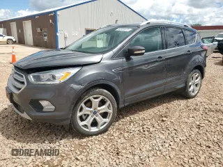 2019 Ford Escape Titanium with VIN 1FMCU9J95KUC03931, listed as a Copart auction lot 58385875 with 56,225 mi miles and Salvage title. Bid and sale history available at DreamBid. Image 1.