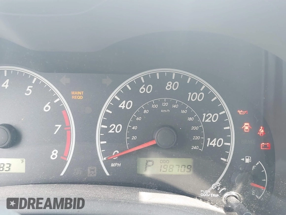 2010 Toyota Corolla with VIN JTDBU4EE8AJ074271, listed as a IAAI auction lot 42510977 with 198,709 mi miles and . Bid and sale history available at DreamBid. Image 7.