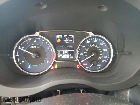 2016 Subaru Crosstrek Limited with VIN JF2GPANC7G8320786, listed as a Copart auction lot 62467415 with 132,533 mi miles and Salvage title. Bid and sale history available at DreamBid. Image 9.