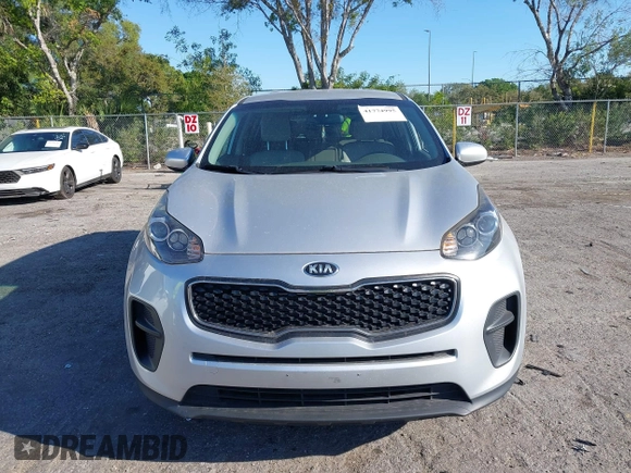 2017 Kia Sportage LX with VIN KNDPM3AC4H7194371, listed as a IAAI auction lot 41774995 with 110,720 mi miles. Bid and sale history available at carsss.com. Image 12.