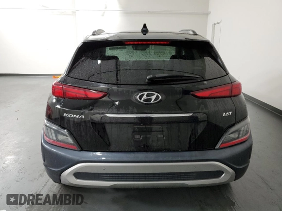 2022 Hyundai Kona Limited with VIN KM8K53A36NU777394, listed as a Copart auction lot 43245415 with 91,862 mi miles and Clean Title. Bid and sale history available at carsss.com. Image 6.