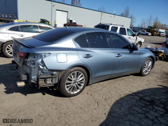 2018 Infiniti Q50 3.0t SPORT with VIN JN1EV7AR7JM435687, listed as a Copart auction lot 47299845 with NaN miles and Salvage Title. Bid and sale history available at carsss.com. Image 3.