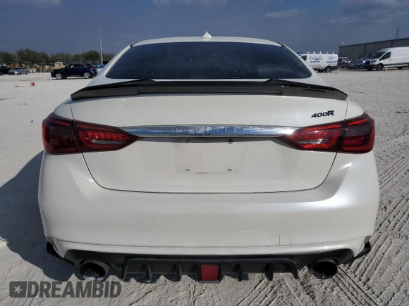 2019 Infiniti Q50 3.0t LUXE with VIN JN1EV7AP0KM518880, listed as a Copart auction lot 42432065 with 63,835 mi miles and Non Repairable. Bid and sale history available at carsss.com. Image 6.