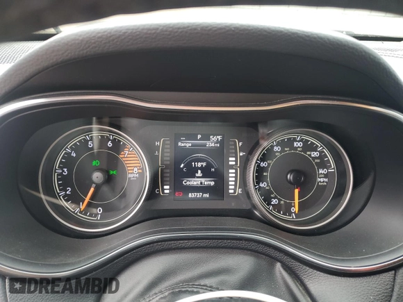 2019 Jeep Cherokee Latitude Plus with VIN 1C4PJMLX1KD250905, listed as a Copart auction lot 54446165 with 83,737 mi miles and Salvage title. Bid and sale history available at DreamBid. Image 9.