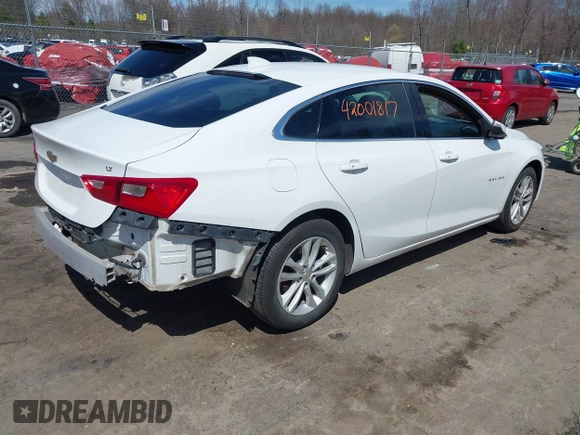 2018 Chevrolet Malibu LT with VIN 1G1ZD5ST1JF142770, listed as a IAAI auction lot 42001817 with 146,732 mi miles. Bid and sale history available at carsss.com. Image 4.