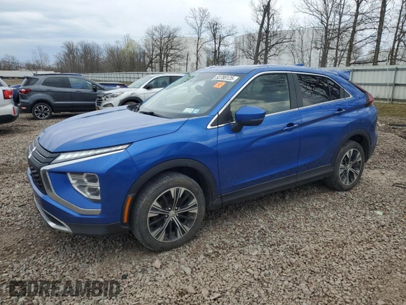 2022 Mitsubishi Eclipse Cross SE z VIN JA4ATWAA6NZ034379, wystawiony jako Copart lot #53788125 z przebiegiem 97 576 mil mil oraz Szkoda całkowita • Salvage title. Historia ofert i sprzedaży dostępna na DreamBid. Obrazek 1.