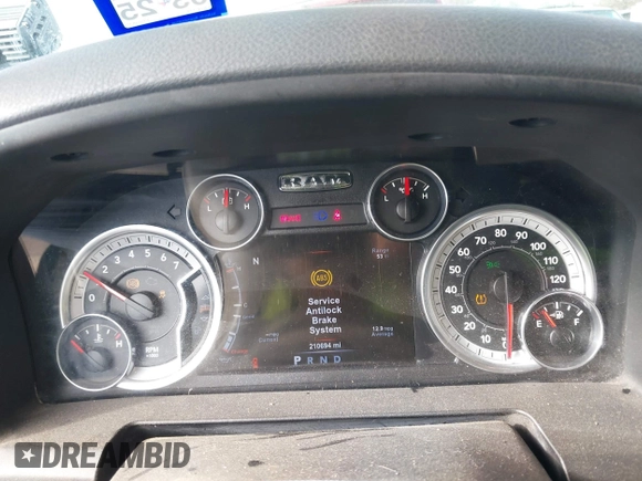 2015 Ram 1500 Big Horn with VIN 1C6RR7LT9FS695708, listed as a IAAI auction lot 41254332 with 210,694 mi miles and . Bid and sale history available at DreamBid. Image 7.
