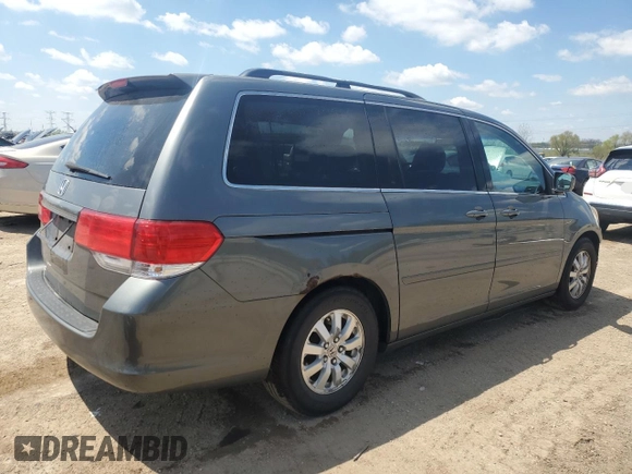 2008 Honda Odyssey EX-L z VIN 5FNRL38748B408516, wystawiony jako Copart lot #55394745 z przebiegiem 144 176 mil mil oraz Szkoda całkowita • Salvage title. Historia ofert i sprzedaży dostępna na DreamBid. Obrazek 3.
