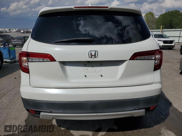 2021 Honda Pilot EX-L with VIN 5FNYF5H54MB002775, listed as a Copart auction lot 52244475 with 44,210 mi miles and Salvage Title. Bid and sale history available at carsss.com. Image 6.