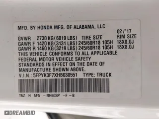 2017 Honda Ridgeline RTL-E with VIN 5FPYK3F7XHB030551, listed as a IAAI auction lot 41903844 with 153,594 mi miles. Bid and sale history available at carsss.com. Image 9.