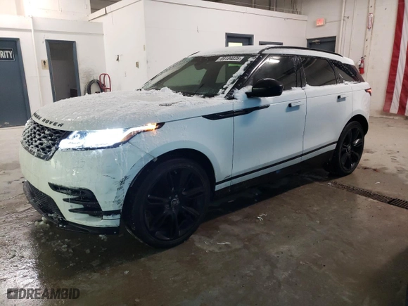 2018 Land Rover Range Rover Velar R-Dynamic HSE with VIN SALYM2RV3JA705087, listed as a Copart auction lot 89184035 with 120,574 mi miles and Salvage Title. Bid and sale history available at carsss.com. Image 1.