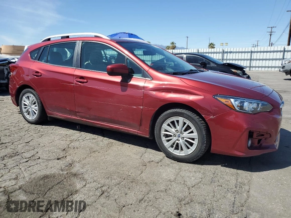 2018 Subaru Impreza Premium with VIN 4S3GTAD6XJ3724630, listed as a Copart auction lot 48565615 with 67,876 mi miles and Salvage Title. Bid and sale history available at carsss.com. Image 4.