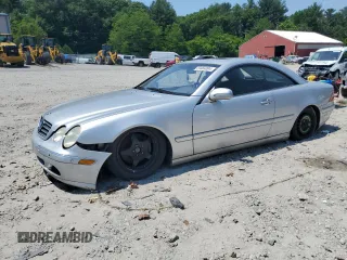 2000 Mercedes-Benz CL-Class with VIN WDBPJ75J1YA006562, listed as a Copart auction lot 59464004 with 0 mi miles and Clean Title. Bid and sale history available at carsss.com. Image 1.