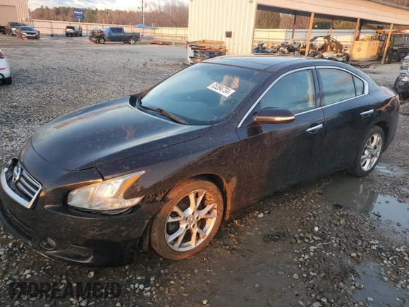 2014 Nissan Maxima S with VIN 1N4AA5AP7EC489860, listed as a Copart auction lot 85394734 with 118,274 mi miles and Salvage Title. Bid and sale history available at DreamBid. Image 1.