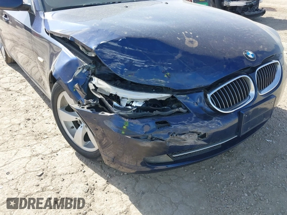 2008 BMW 5 Series 528i with VIN WBANU53568CT17593, listed as a IAAI auction lot 41740603 with 133,673 mi miles and . Bid and sale history available at carsss.com. Image 6.