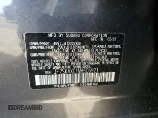 2021 Subaru Forester Touring with VIN JF2SKAXC1MH505921, listed as a Copart auction lot 52404875 with 20,427 mi miles and Salvage Title. Bid and sale history available at carsss.com. Image 14.