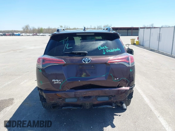 2016 Toyota RAV4 LE with VIN 2T3ZFREV4GW284902, listed as a IAAI auction lot 42054633 with 117,463 mi miles and . Bid and sale history available at carsss.com. Image 17.