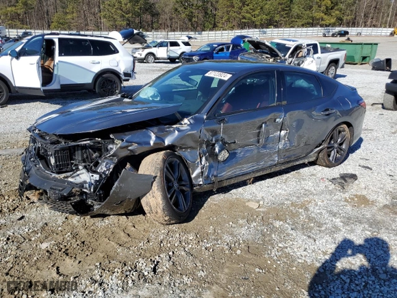2024 Acura Integra w/A-Spec Technology Package with VIN 19UDE4G70RA016396, listed as a Copart auction lot 87123924 with 10672 miles and Salvage Title. Bid and sale history available at carsss.com. Image 1.