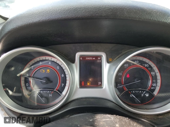 2013 Dodge Journey Crew with VIN 3C4PDCCG6DT601967, listed as a Copart auction lot 51908195 with 236,252 mi miles and Clean title. Bid and sale history available at DreamBid. Image 9.