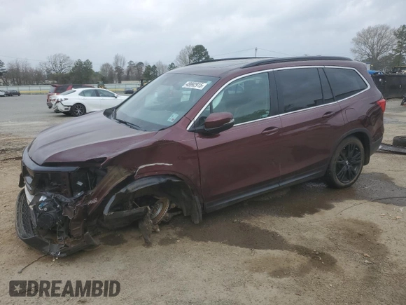 2022 Honda Pilot Special Edition with VIN 5FNYF6H27NB081159, listed as a Copart auction lot 48992915 with 48,812 mi miles and Salvage Title. Bid and sale history available at carsss.com. Image 1.