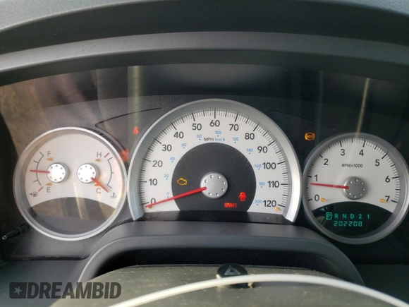 2006 Dodge Dakota SLT with VIN 1D7HW48N46S641521, listed as a Copart auction lot 71381094 with 202,208 mi miles and Salvage Title. Bid and sale history available at DreamBid. Image 9.