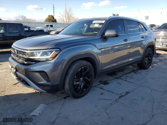 2023 Volkswagen Atlas Cross Sport 3.6L V6 SE w/Technology with VIN 1V2KE2CA5PC226004, listed as a Copart auction lot 43184745 with 18,568 mi miles and Salvage Title. Bid and sale history available at carsss.com. Image 1.