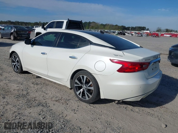 2017 Nissan Maxima SR with VIN 1N4AA6AP6HC377478, listed as a IAAI auction lot 41905217 with 121,071 mi miles and . Bid and sale history available at DreamBid. Image 3.