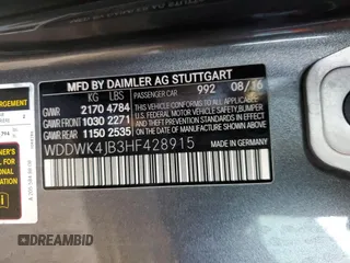 2017 Mercedes-Benz C 300 with VIN WDDWK4JB3HF428915, listed as a Copart auction lot 77944844 with 57,241 mi miles and Salvage Title. Bid and sale history available at DreamBid. Image 12.