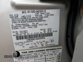 2006 Ford Freestyle Limited with VIN 1FMZK06126GA49956, listed as a Copart auction lot 47589445 with 165,185 mi miles and Salvage Title. Bid and sale history available at carsss.com. Image 15.
