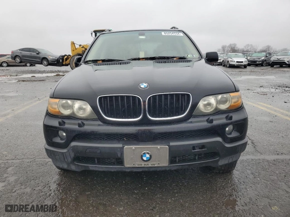 2006 BMW X5 3.0i with VIN 5UXFA13596LY27568, listed as a Copart auction lot 85254534 with 0 mi miles and Salvage Title. Bid and sale history available at carsss.com. Image 5.