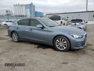 2014 Infiniti Q50 Premium with VIN JN1BV7AP1EM692982, listed as a Copart auction lot 80625094 with 90,349 mi miles and Salvage Title. Bid and sale history available at carsss.com. Image 4.