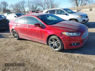2014 Ford Fusion Titanium with VIN 3FA6P0K99ER241148, listed as a IAAI auction lot 41410796 with 217,003 mi miles. Bid and sale history available at carsss.com. Image 1.