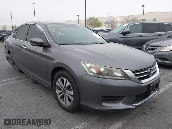 2014 Honda Accord LX z VIN 1HGCR2F31EA182813, wystawiony jako IAAI lot #41792033 z przebiegiem 97 855 mil mil oraz . Historia ofert i sprzedaży dostępna na DreamBid. Obrazek 1.
