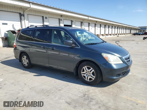 2006 Honda Odyssey EX with VIN 5FNRL38406B403705, listed as a Copart auction lot 50395855 with 252,722 mi miles and Salvage Title. Bid and sale history available at carsss.com. Image 4.