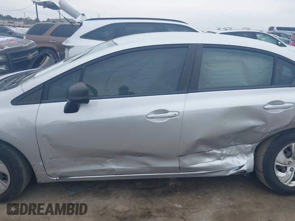 2013 Honda Civic LX with VIN 2HGFB2F54DH593805, listed as a IAAI auction lot 41561436 with 139,651 mi miles and . Bid and sale history available at DreamBid. Image 13.