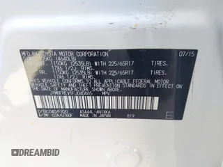 2015 Toyota RAV4 LE с VIN JTMBFREV1FJ040865, выставлен на аукционе IAAI как лот 42209659 с пробегом 109 868 миль миль и . История ставок и продаж доступна на DreamBid. Изображение 9.