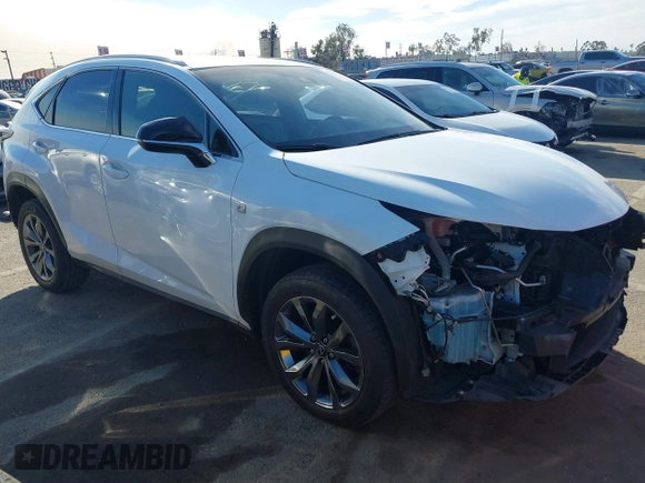 2019 Lexus NX 300 z VIN JTJYARBZ4K2145174, wystawiony jako IAAI lot #41278160 z przebiegiem 53 279 mil mil oraz . Historia ofert i sprzedaży dostępna na DreamBid. Obrazek 1.