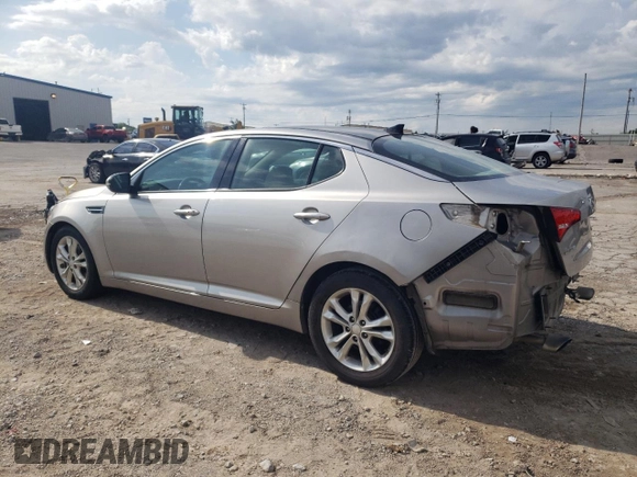 2013 Kia Optima EX with VIN 5XXGN4A74DG169946, listed as a Copart auction lot 60991295 with 147,604 mi miles and Salvage title. Bid and sale history available at DreamBid. Image 2.