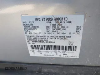 2018 Ford Explorer XLT with VIN 1FM5K8D85JGC40261, listed as a IAAI auction lot 40551477 with 70,177 mi miles and . Bid and sale history available at DreamBid. Image 9.