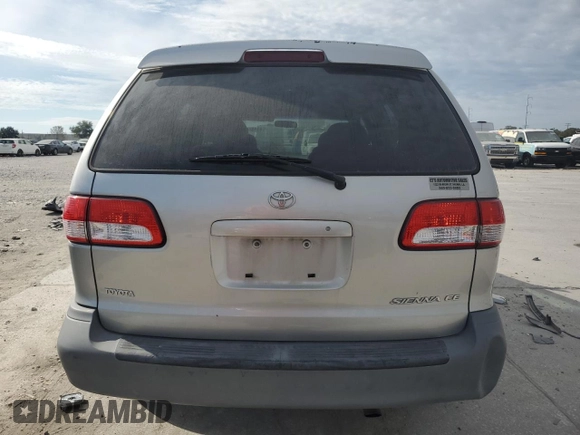 2003 Toyota Sienna CE with VIN 4T3ZF19C63U541949, listed as a Copart auction lot 83186624 with 180,075 mi miles and Salvage Title. Bid and sale history available at carsss.com. Image 6.