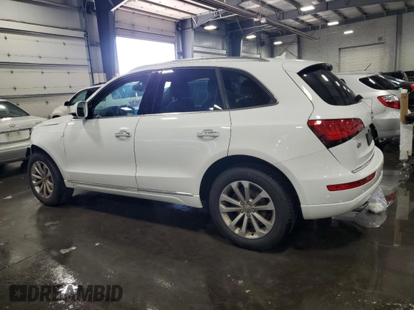 2015 Audi Q5 Premium Plus with VIN WA1LFAFP0FA127981, listed as a Copart auction lot 56475825 with 70,454 mi miles and Salvage title. Bid and sale history available at DreamBid. Image 2.