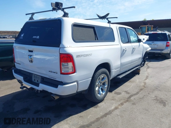 2022 Ram 1500 Big Horn with VIN 1C6SRFBT9NN397346, listed as a IAAI auction lot 42327129 with Not provided miles and . Bid and sale history available at DreamBid. Image 4.