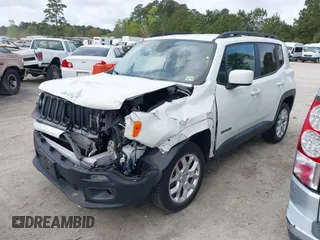 2017 Jeep Renegade Latitude with VIN ZACCJBBB7HPF65291, listed as a IAAI auction lot 41962386 with 45,705 mi miles. Bid and sale history available at carsss.com. Image 17.