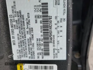 2017 Ford Fusion SE with VIN 3FA6P0HD1HR250782, listed as a Copart auction lot 52868415 with 74,693 mi miles and Clean Title. Bid and sale history available at carsss.com. Image 12.